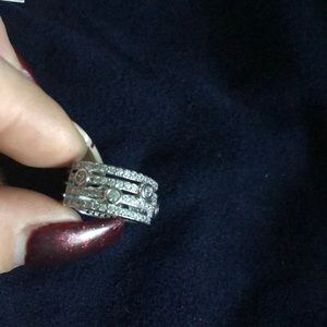 Final discount  ! Silver crislu ring